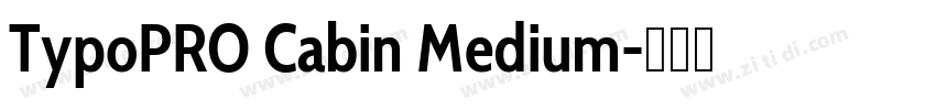 TypoPRO Cabin Medium字体转换 TypoPRO Cabin Medium字体转换